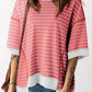 Striped Round Neck Half Sleeve T-Shirt