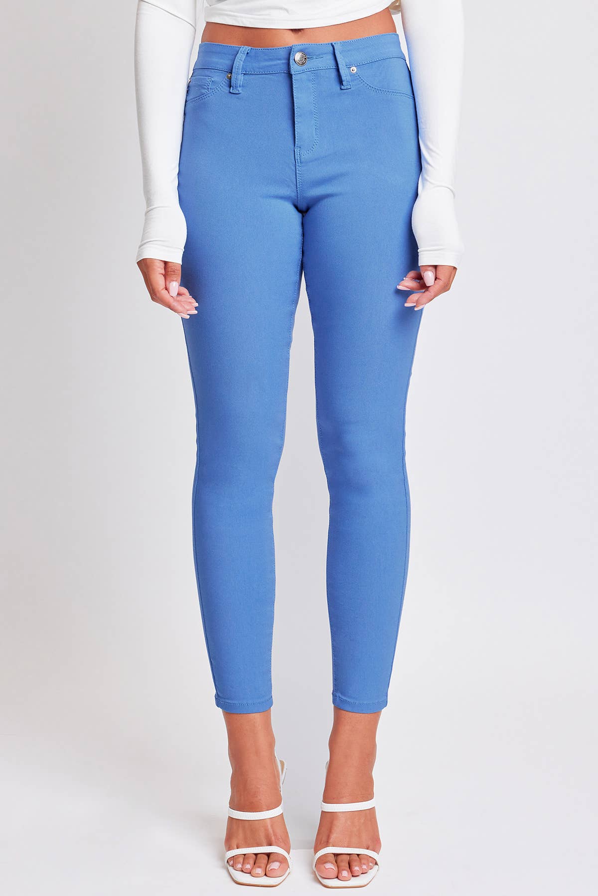 Hyperstretch Mid-Rise Skinny Jean: S / Junior / Sea Green