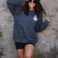 Iced Coffee Ghost Embroidered Sweatshirt
