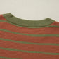 Striped Round Neck Long Sleeve Sweater