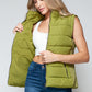 Snobbish Zip Up Turtleneck Vest with Pockets