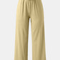 Full Size Drawstring High Waist Wide Leg Pants