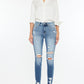 Taylor Kancan High Rise Frayed Ankle Skinny Jeans