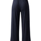 Full Size Drawstring High Waist Wide Leg Pants