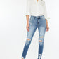 Taylor Kancan High Rise Frayed Ankle Skinny Jeans