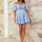 Cutout Twisted Off-Shoulder Short Sleeve Dress