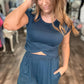 The Cami Wrap Hemline Top and Pant Set