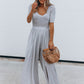 Scoop Neck Short Sleeve Jumpsuit