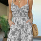 Full Size Printed Spaghetti Strap Wide Leg Jumpsuit