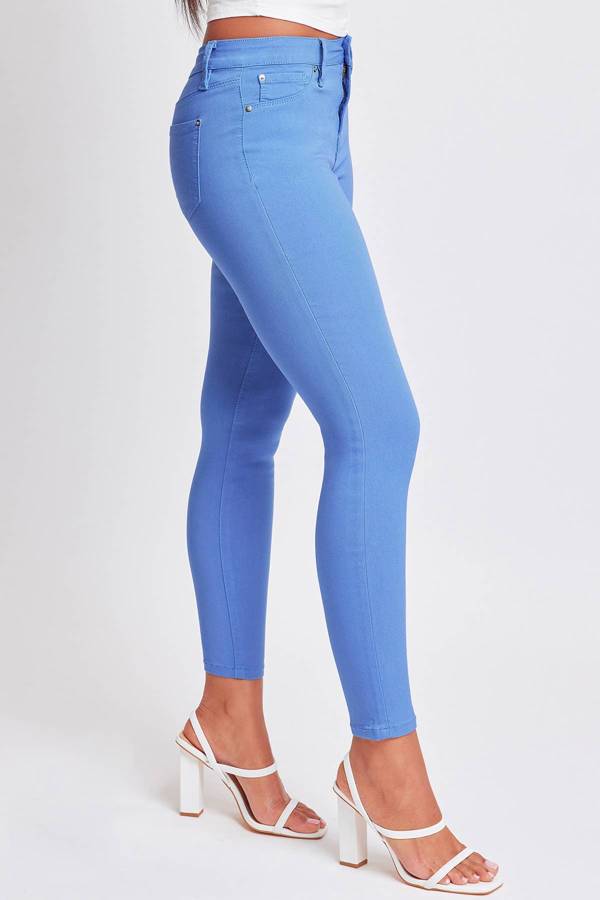 Hyperstretch Mid-Rise Skinny Jean: S / Junior / Sea Green