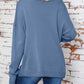 Surplice Dropped Shoulder Long Sleeve Sweater