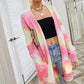 Angel Wings Full Size Pocketed Open Front Gradient Cardigan