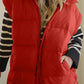 Pocketed Zip Up Vest Coat