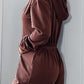 Full Size Drawstring Long Sleeve Jumpsuit