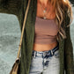 Openwork Open Front Long Sleeve Cardigan