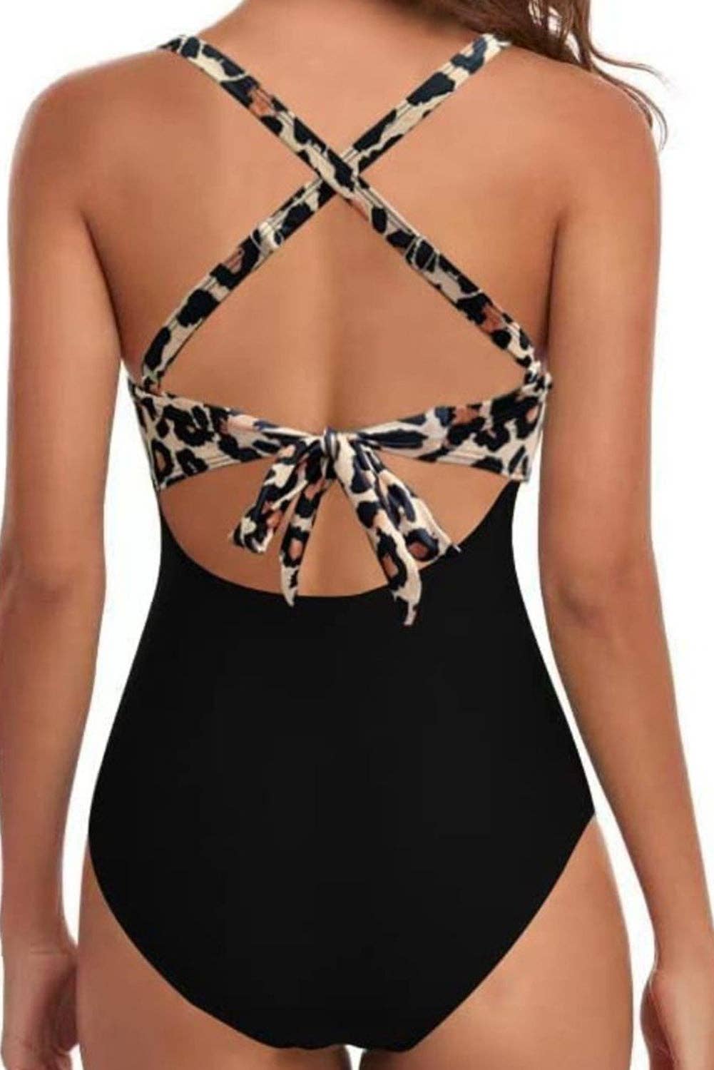 Pink 2-tone Crossed Cutout Backless Monokini: Pink / XL / 82%Polyester+18%Spandex