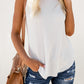 Waffle Knit Round Neck Tank