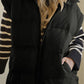 Pocketed Zip Up Vest Coat