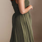 Plus Size Smocked Square Neck Maxi Dress