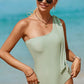 Tied One Shoulder One-Piece Swimwear