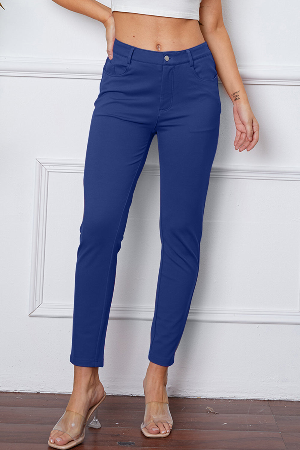 Basic Bae Full Size High Waist Skinny Pants