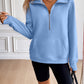 Ivy Lane Half Zip Raglan Sleeve Sweatshirt