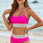 Scoop Neck Spaghetti Strap Two-Piece Swim Set