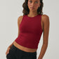 Round Neck Cropped Tank