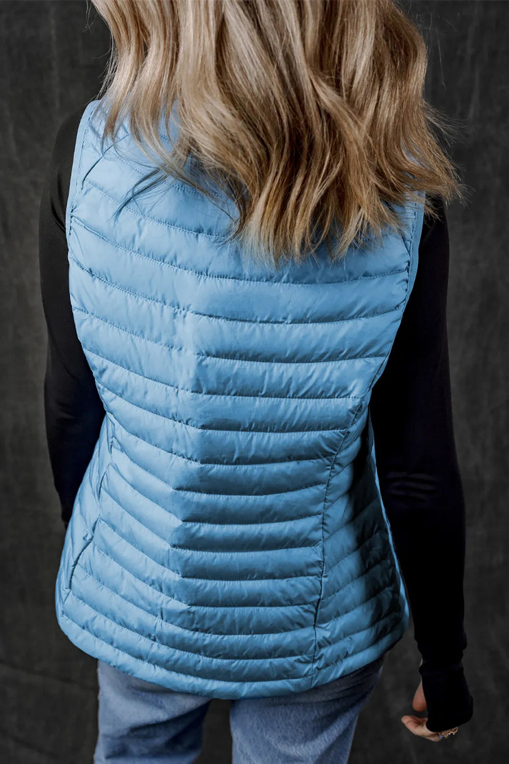 Pocketed Zip Up Vest