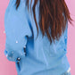 Pearl Detail Long Sleeve Sweatshirt