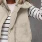 Zip Up Vest Coat with Pockets