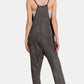 Zenana Washed Spaghetti Straps Overalls with Pockets