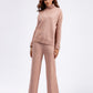 Basic Bae High- Low Turtleneck Long Sleeve Top and Pants Sweater Set