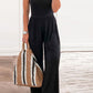 Full Size Scoop Neck Wide Strap Jumpsuit