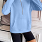 Ivy Lane Half Zip Raglan Sleeve Sweatshirt