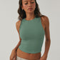 Round Neck Cropped Tank