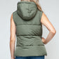 Snobbish Snap and Zip Closure Hooded Vest