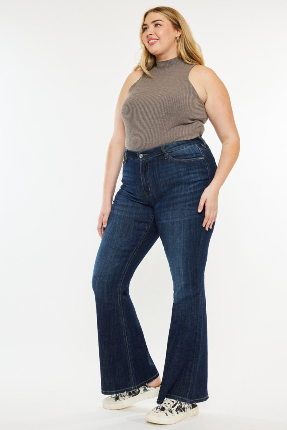 Becca Kancan Mid Rise Flare Jeans