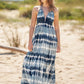 Tie-Dye Halter Neck Sleeveless Dress