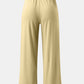 Full Size Drawstring High Waist Wide Leg Pants