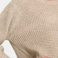 Zenana High Low Long Sleeve Waffle Sweater