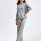 Basic Bae High- Low Turtleneck Long Sleeve Top and Pants Sweater Set