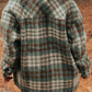 Plaid Button Up Long Sleeve Jacket