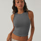 Round Neck Cropped Tank