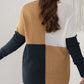 Plus Size Color Block Round Neck Sweater