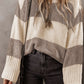 Color Block Round Neck Sweater