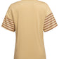 Striped Round Neck Short Sleeve T-Shirt