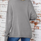 Surplice Dropped Shoulder Long Sleeve Sweater