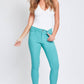 Hyperstretch Mid-Rise Skinny Jean: M / Junior / Sea Green