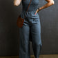 Tied Smocked Wide Leg Jumpsuit